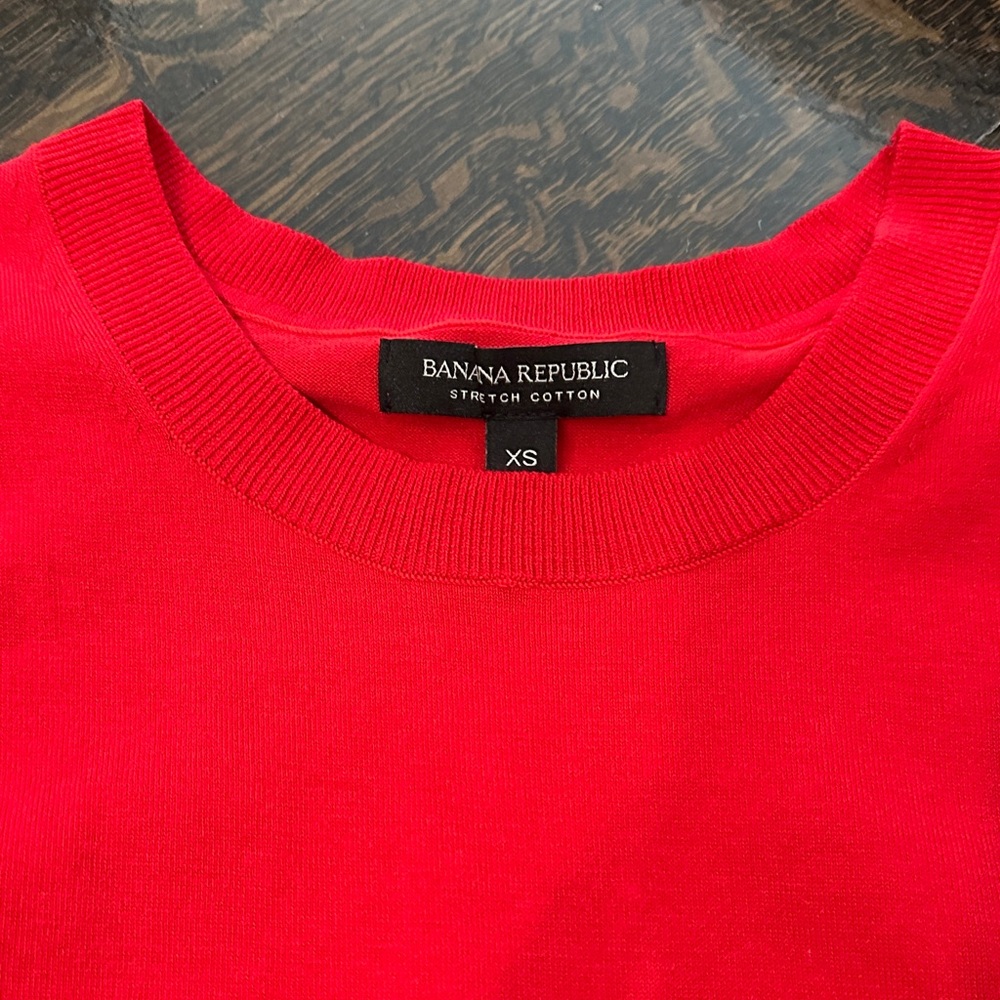 Banana Republic Bold Red Knit Tank - Picture 2 of 4
